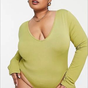 Public Desire Curve V Neck Thong bodysuit (16)